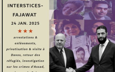 La Chronique Syrienne d’Interstices-Fajawat, 24 janvier 2025